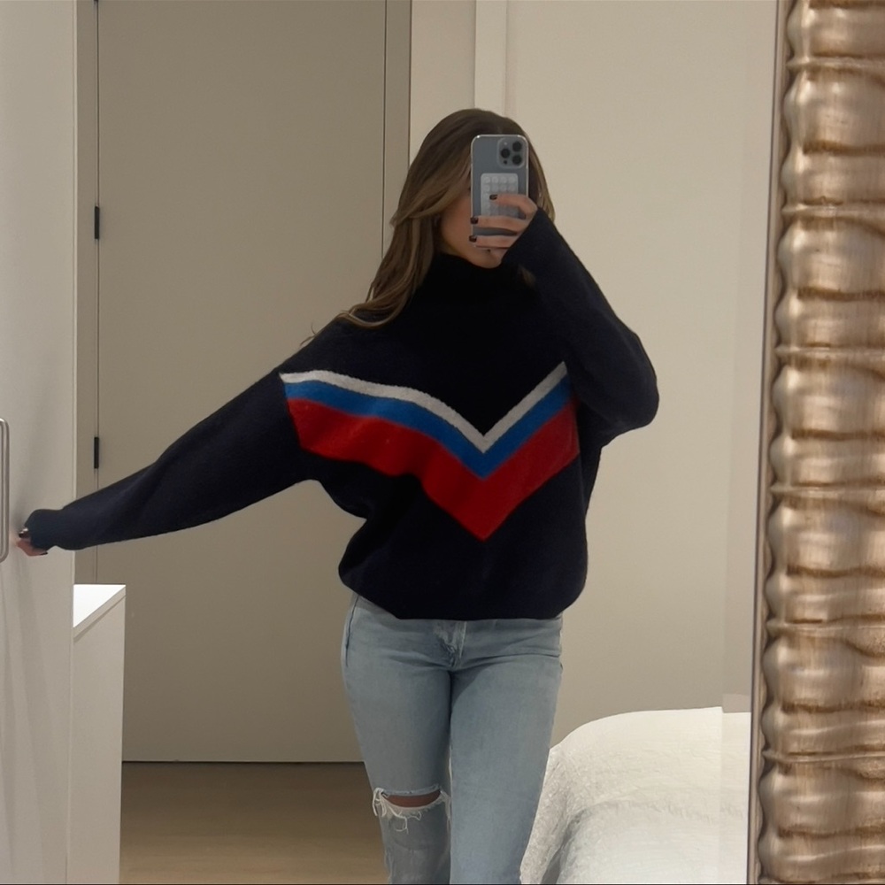 Mock Neck Women's Winter Sweater